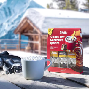 GNAW Gooey Soft Centre Hot Chocolate Spoon Gift Set 3 Spoons